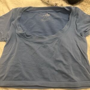 Light Blue Women's Crop Top